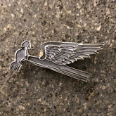 May club -【SHAFT SILVER WORKS】FLYING HAMMER BADGE (S)